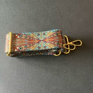 Peacock colors Shoulder purse strap